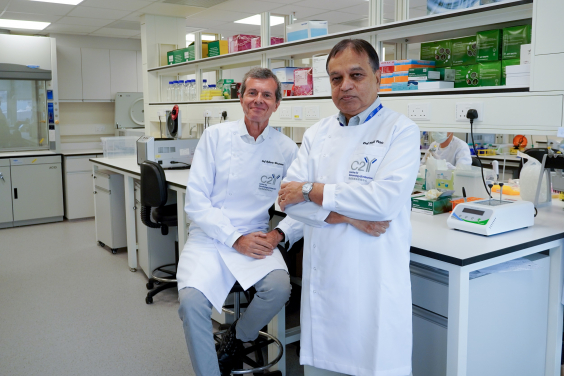 Co-Director Professor Bruzzone and Managing Director Professor Malik Peiris of the Centre for Immunology & Infection
 